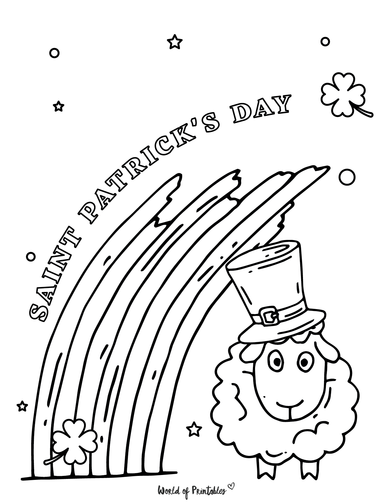 St patricks day coloring pages