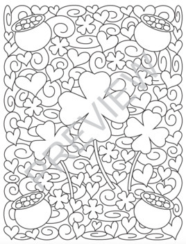 St patricks day coloring pages by color with kona tpt