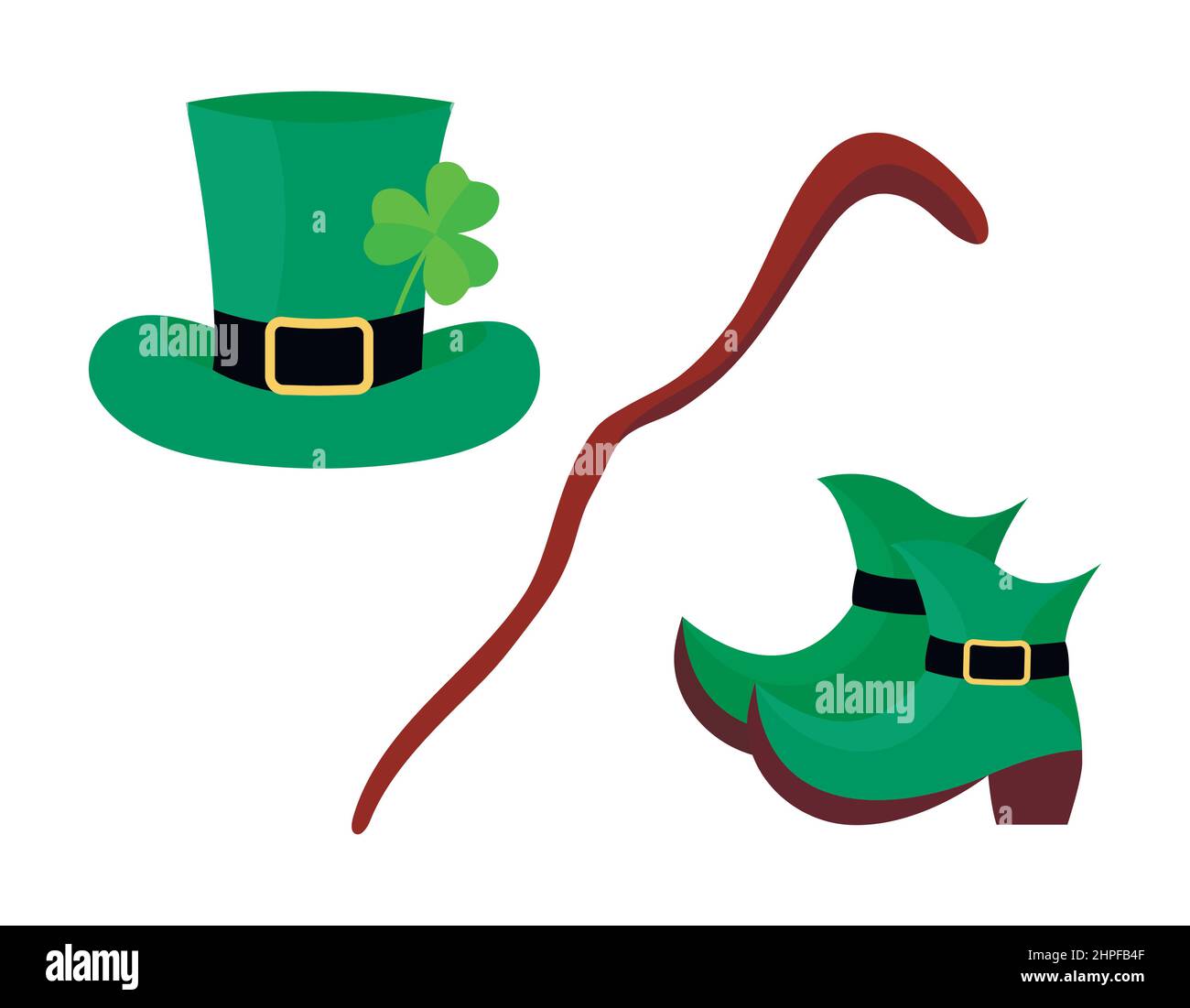 Leprechaun shoe stock vector images