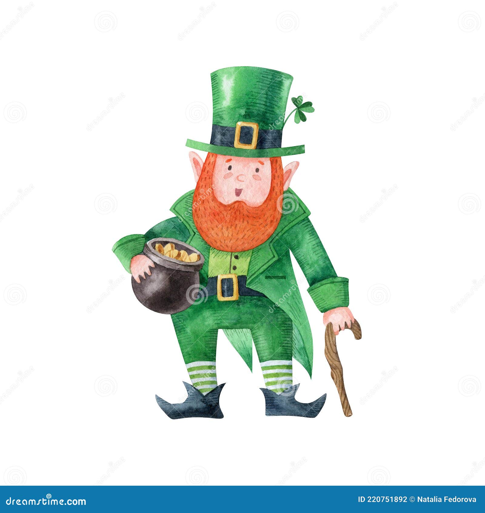 Cartoon leprechaun stock photos