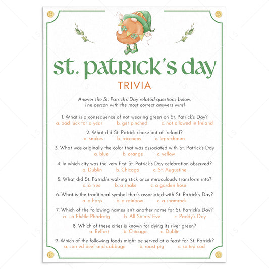Fun st patricks day game irish slang words match up with answers â