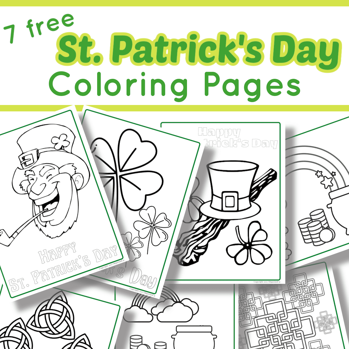 Free st patricks day coloring pages