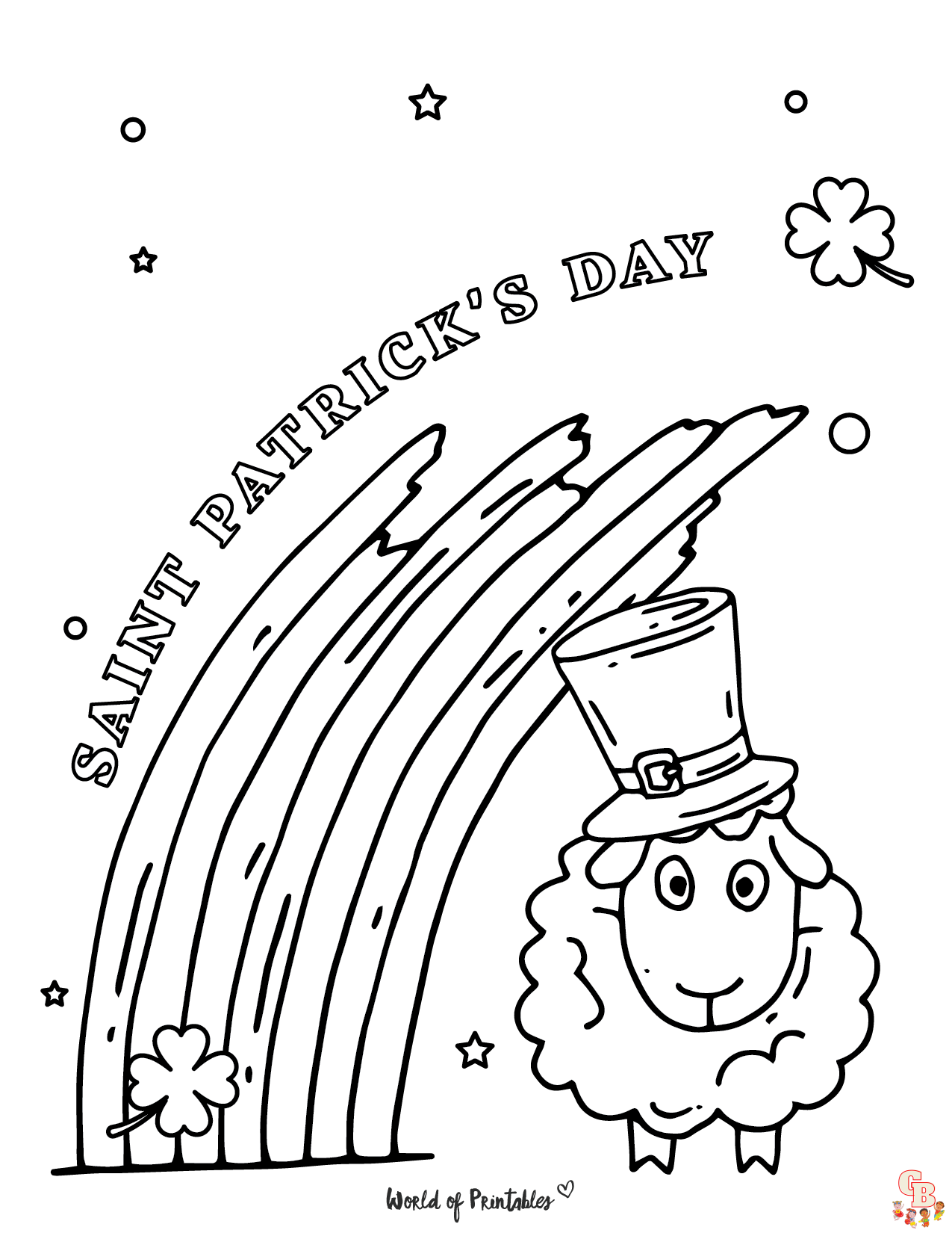 Saint patricks day coloring pages for kids