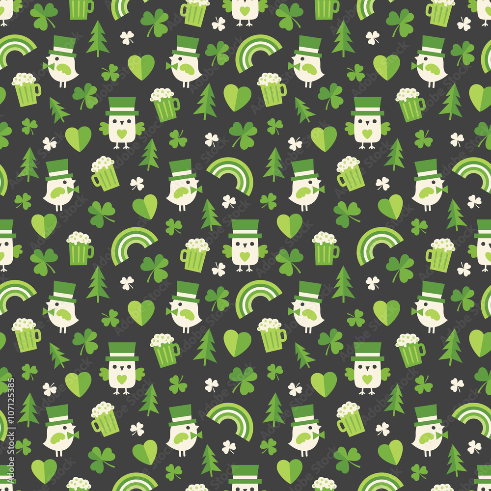 st pattys day scrapbook paper