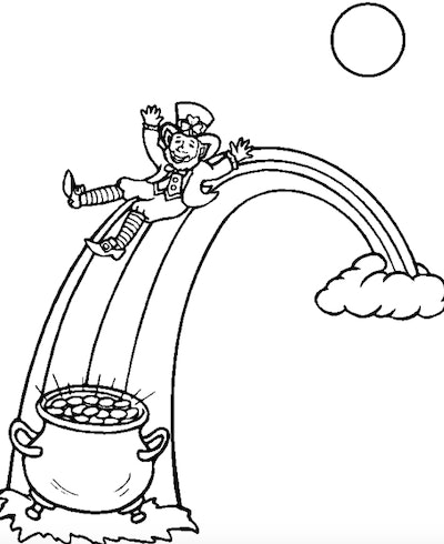 Free st patricks day coloring pages for preschoolers toddlers