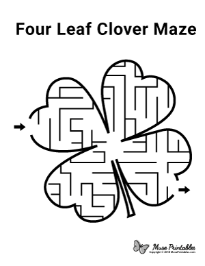 Free printable st patricks day mazes