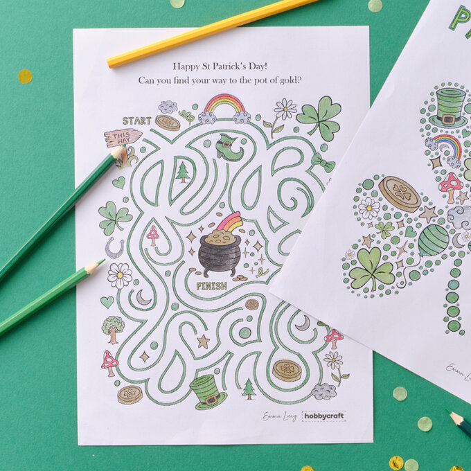 Free st patricks day louring sheet downloads