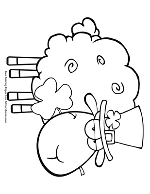 St patricks day sheep coloring page â free printable pdf from