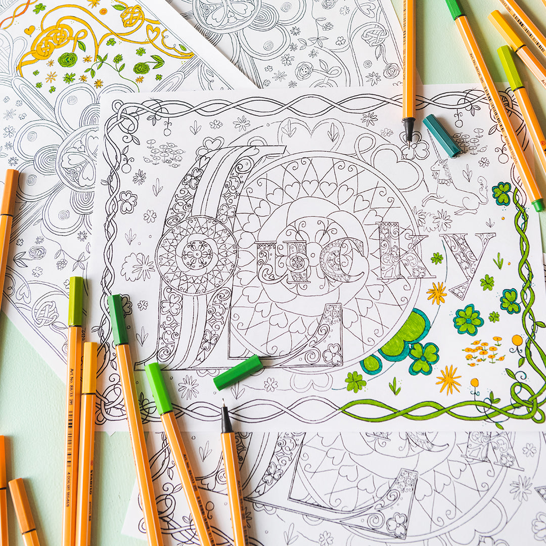 St patricks day coloring pages pdf printable â the house that lars built