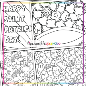 Saint patricks day coloring pages printable pdf for kids and adults