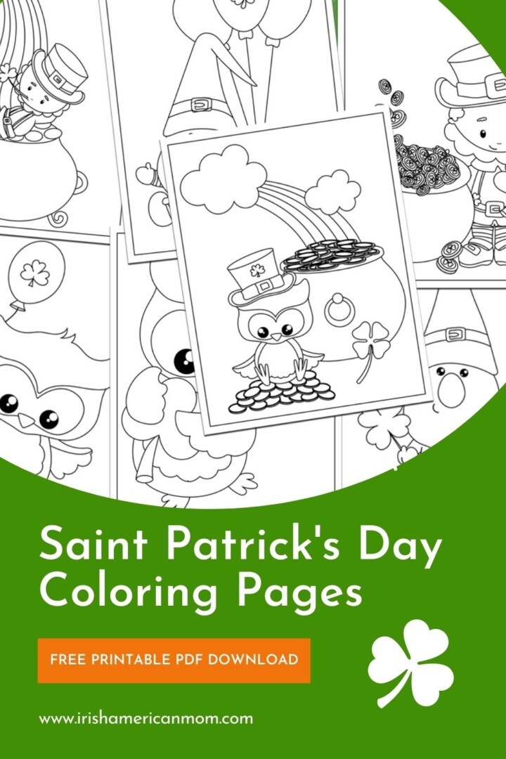 Free printable saint patricks day coloring pages