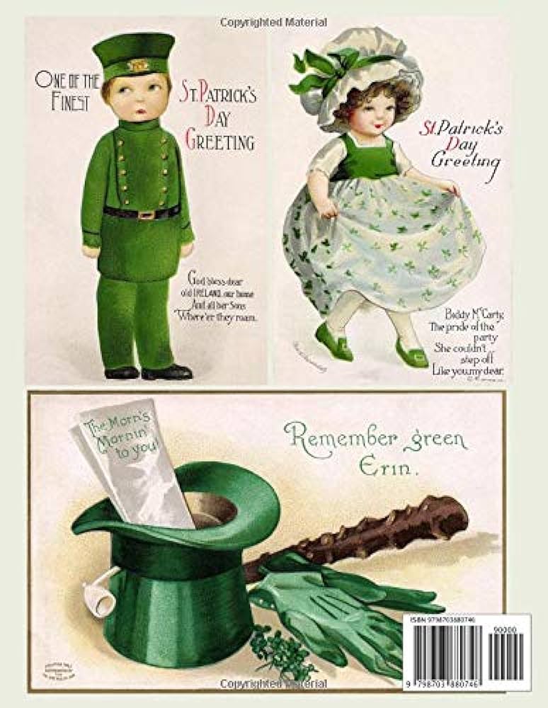 Vintage st patricks day coloring book retro saint patricks day coloring pages of irish designs shamrock leprechauns for adults teens and older kids ashley ada books