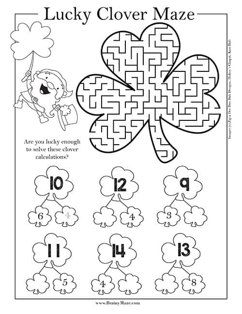 St patricks day maze