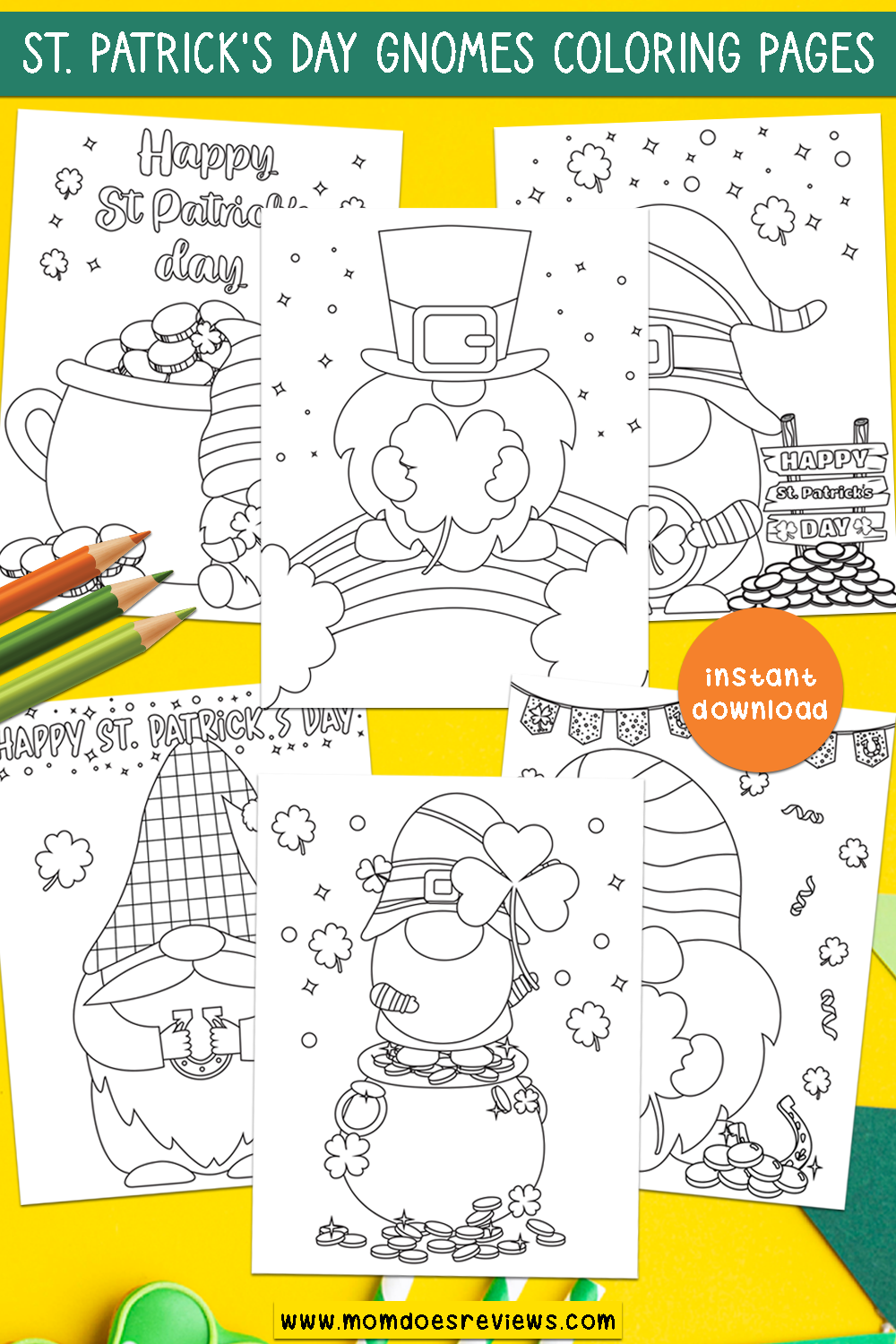 Irish gnomes coloring pages