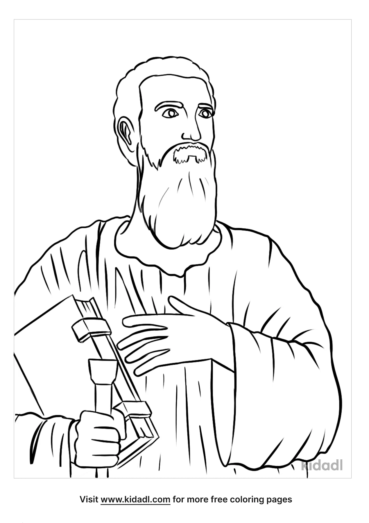 Free apostle paul coloring page coloring page printables