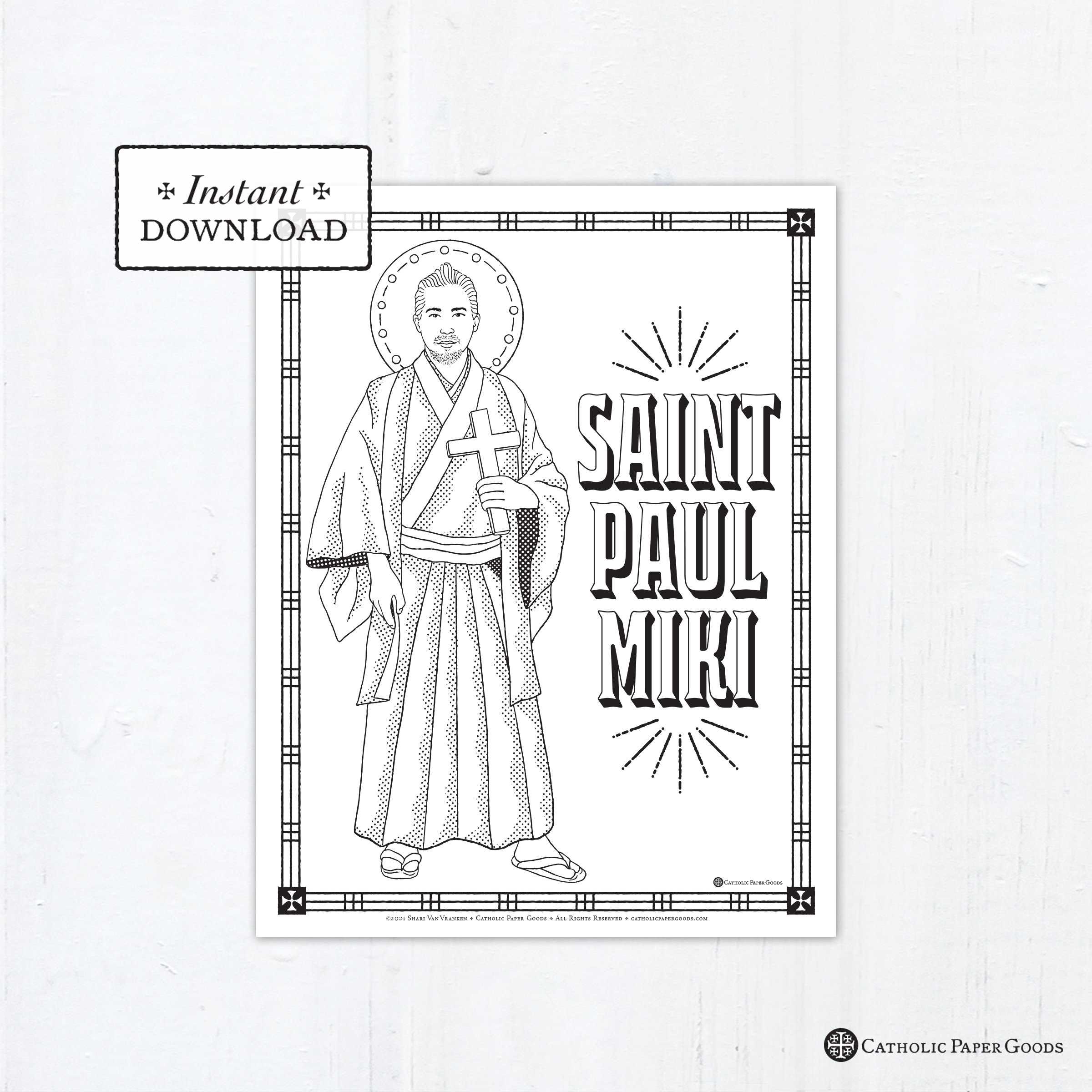 Catholic coloring page