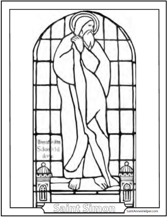 Catholic saint coloring pages