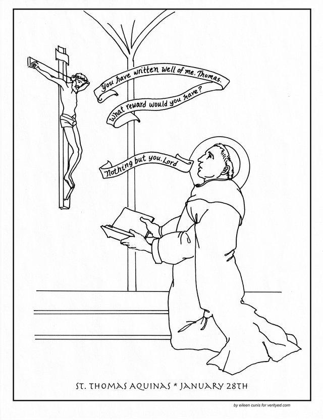 Saints coloring pages