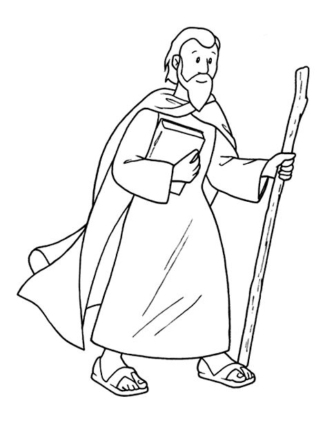 St paul the apostle colouring pages