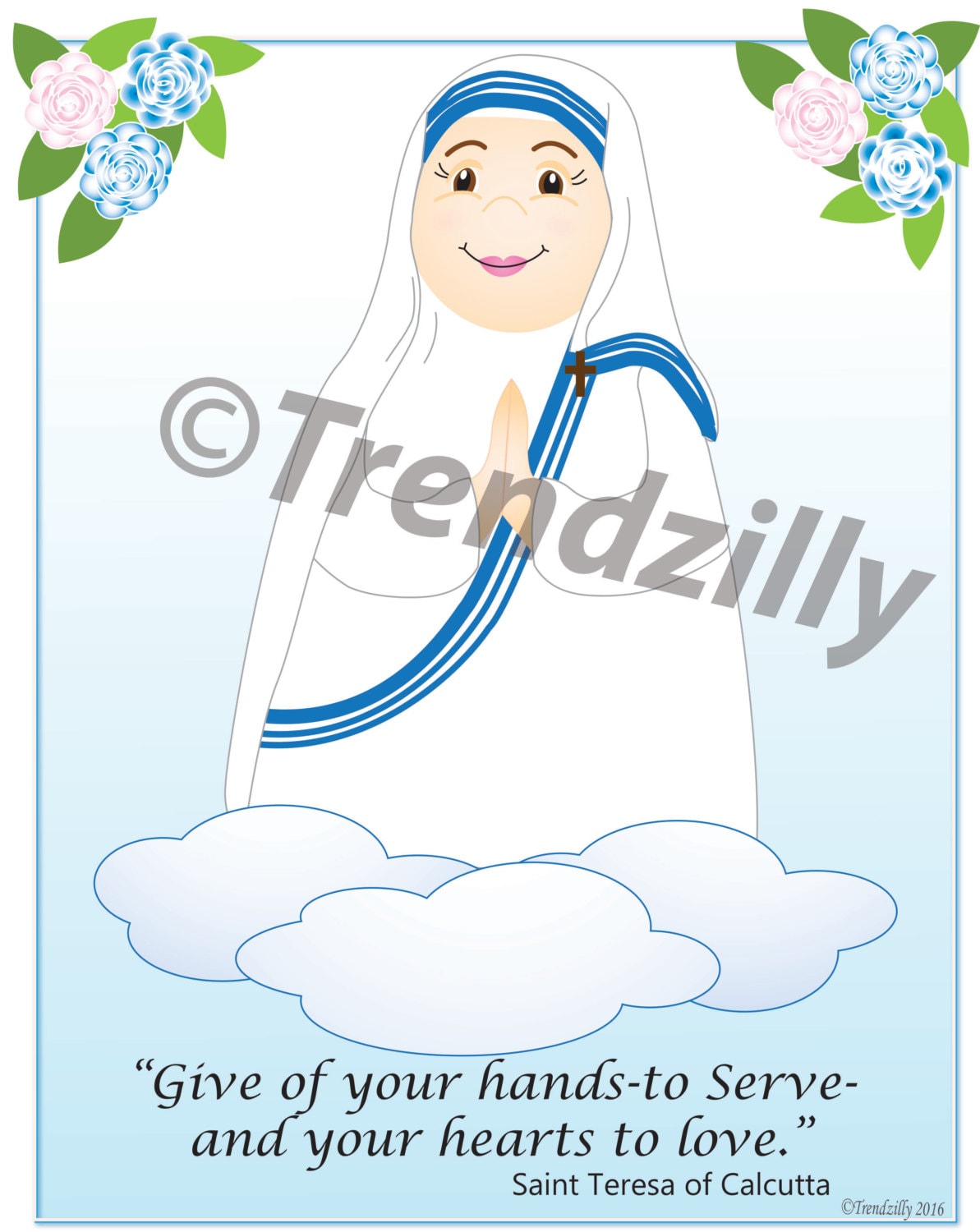 Mother teresa of calcutta coloring page and holy cards kids coloring page holy cards feast day cards trading cards printable download