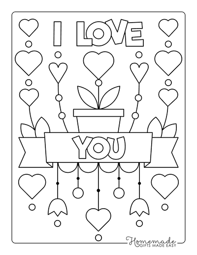 Free printable valentines day coloring pages