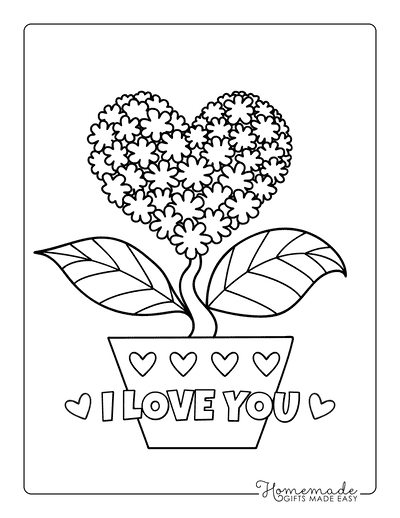 Free printable valentines day coloring pages