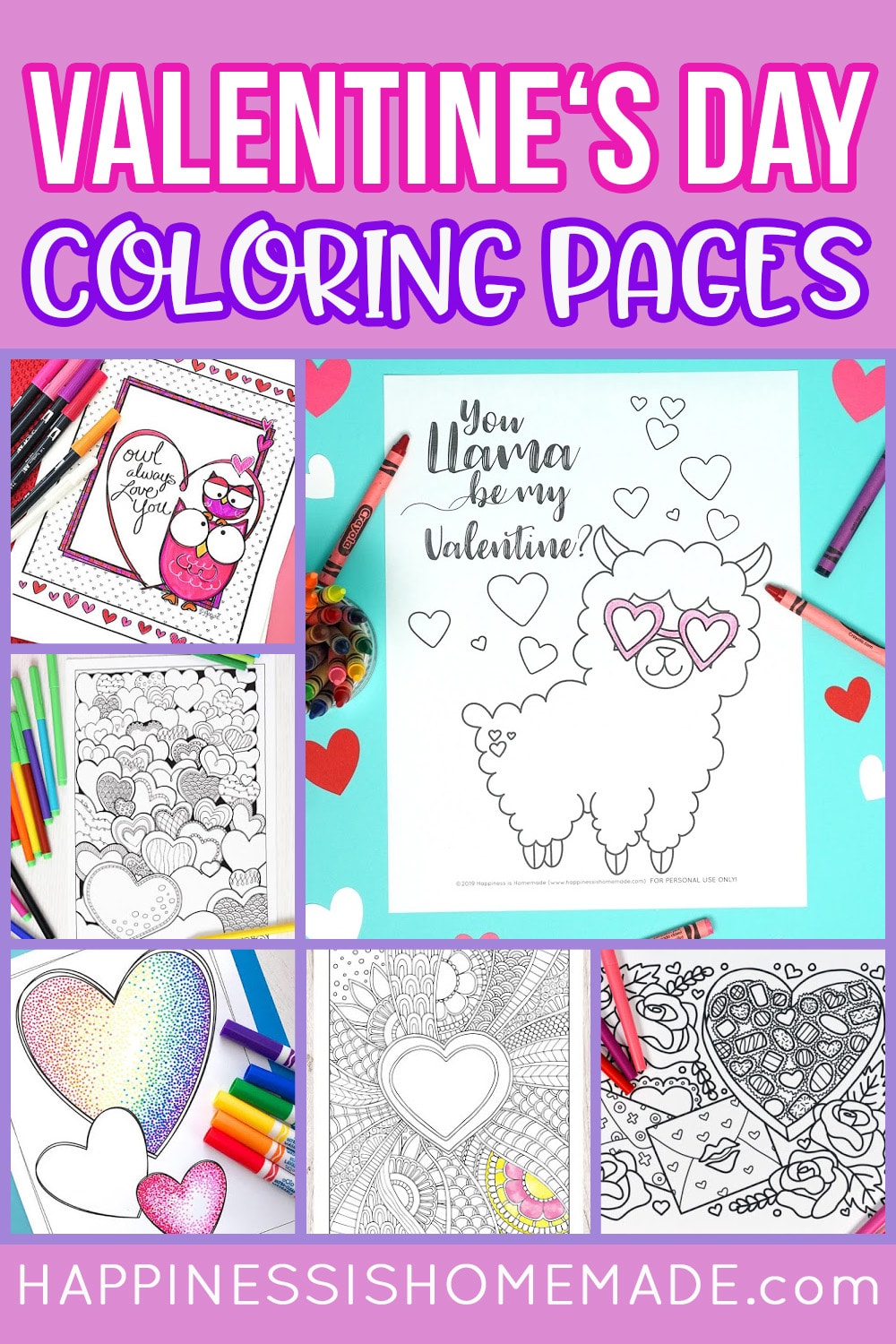 Valentines coloring pages