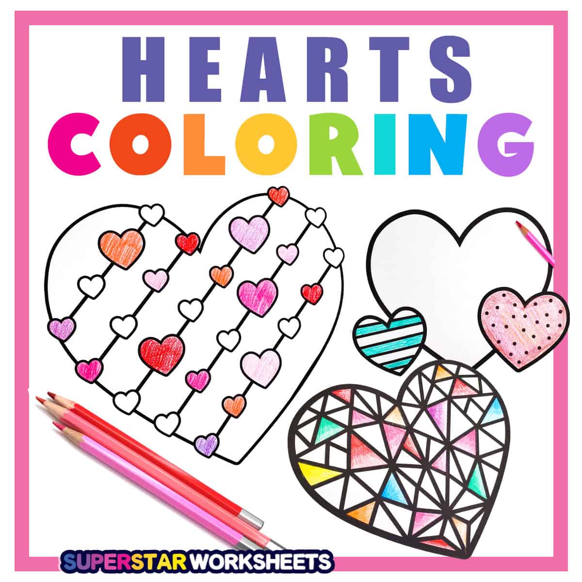 Heart coloring pages