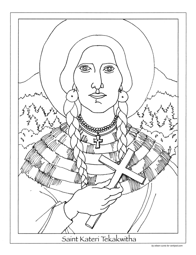 Saints coloring pages