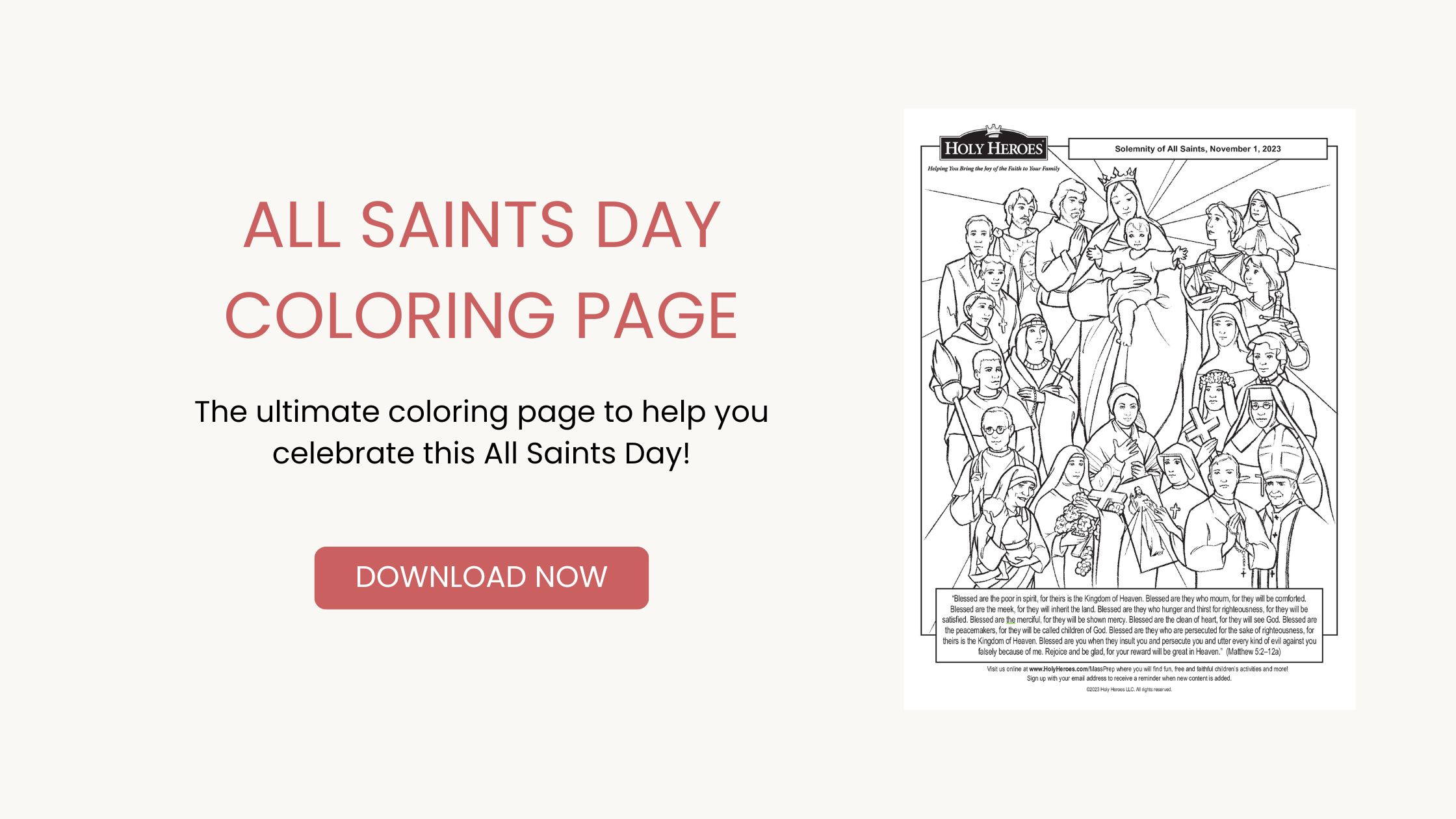 The ultimate all saints coloring page free download