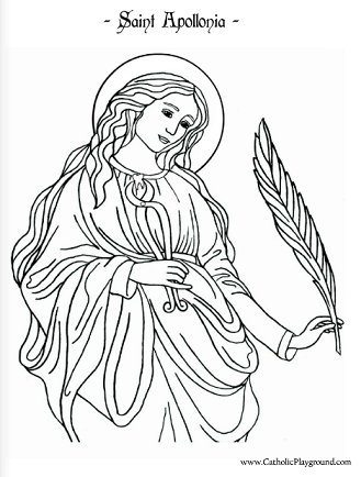 Saints coloring pages â catholic playground