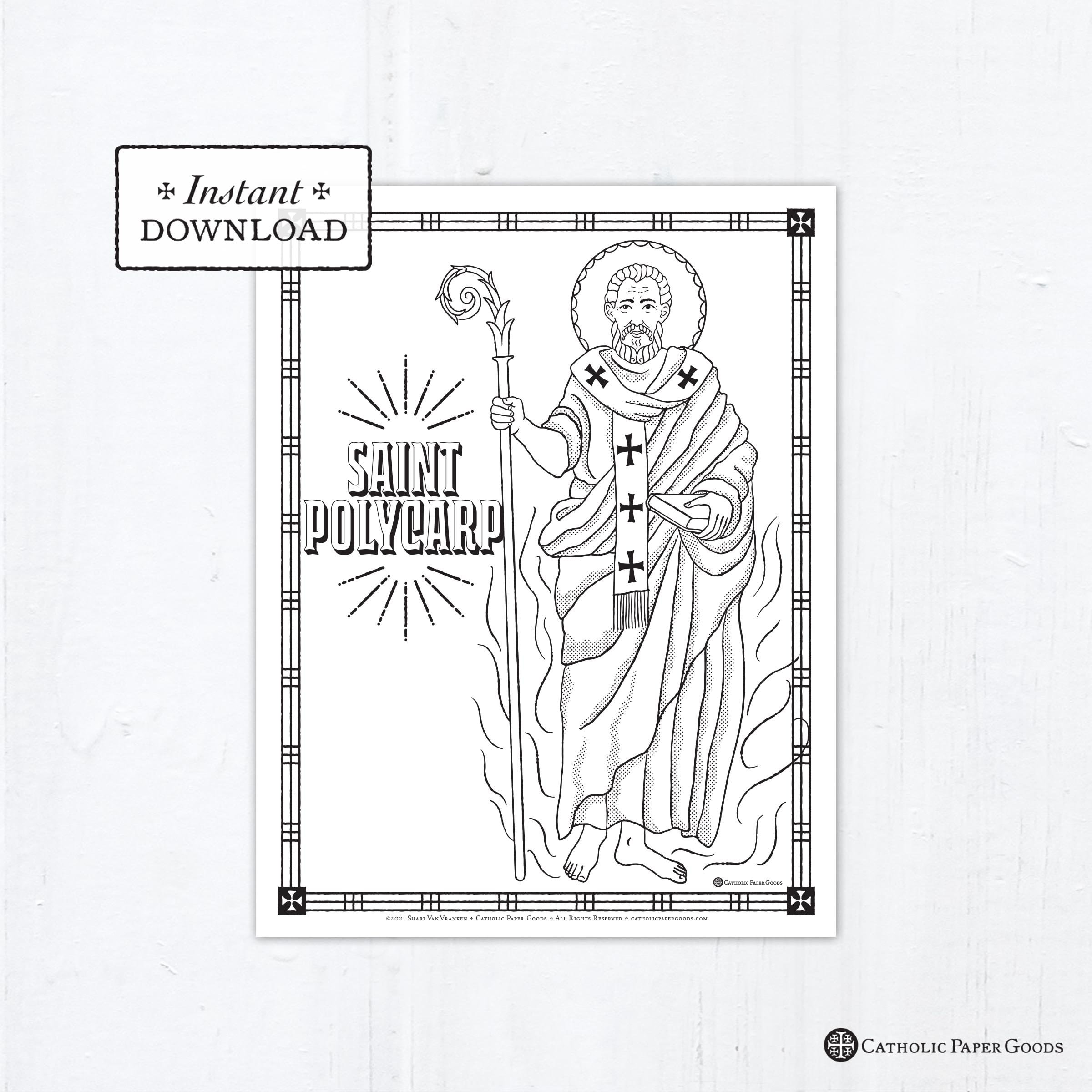 Catholic coloring page