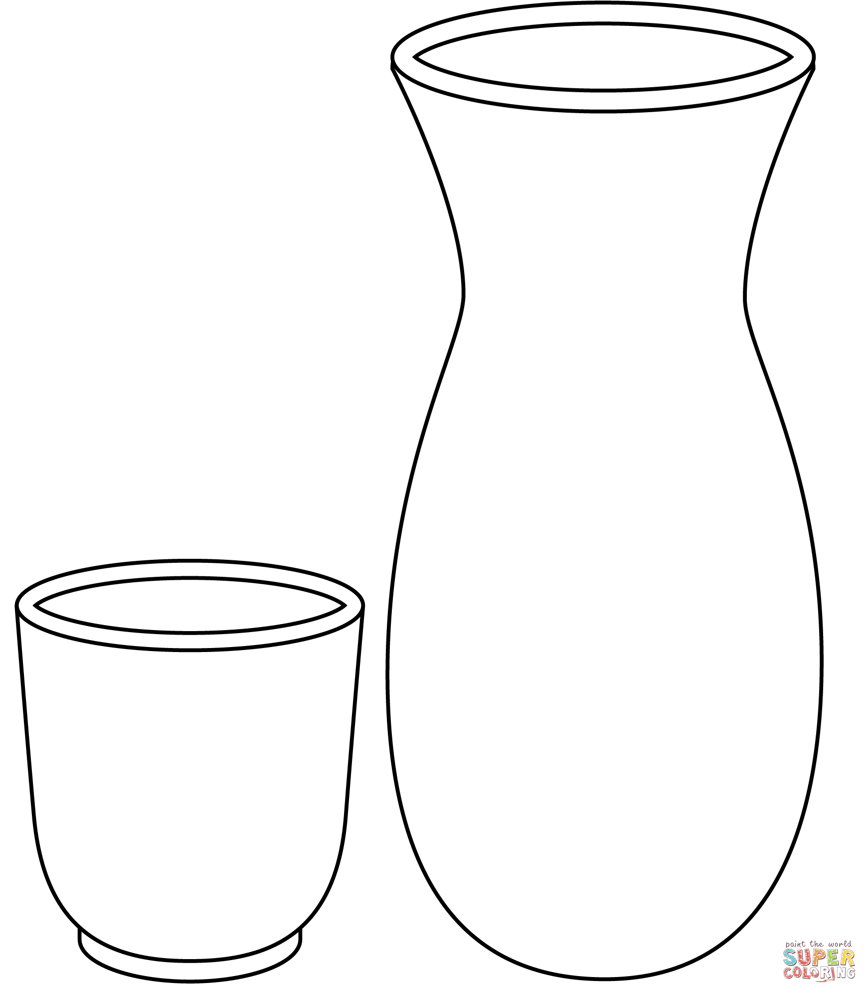 Sake bottle and cup emoji coloring page free printable coloring pages