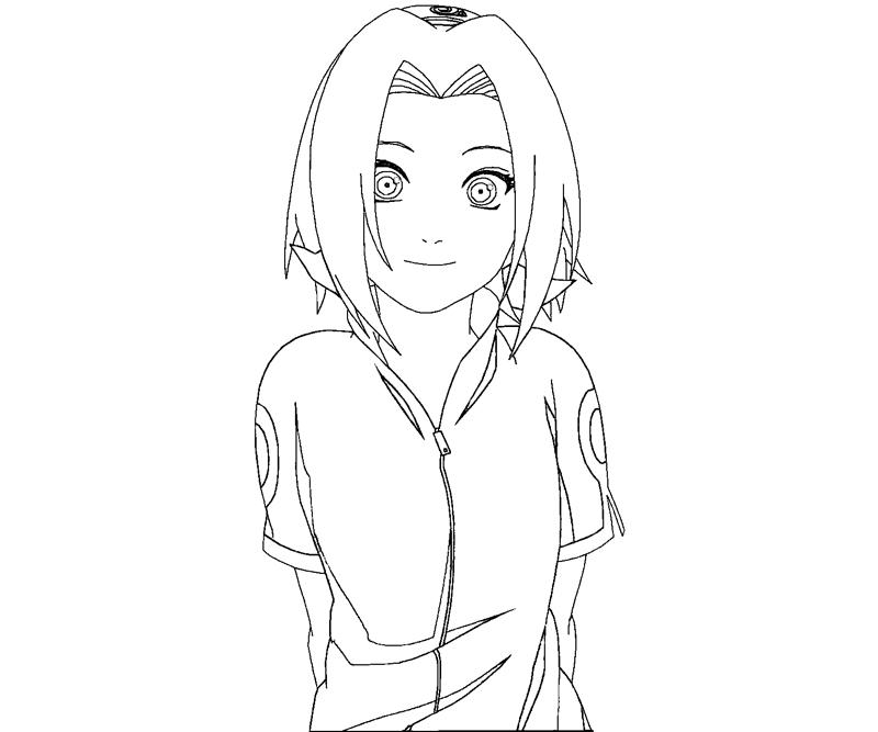 Sakura haruno coloring crafty teenager