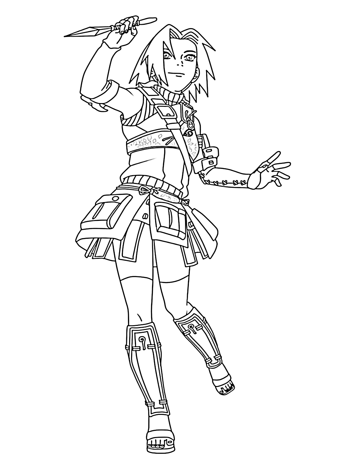 Sakura haruno coloring pages