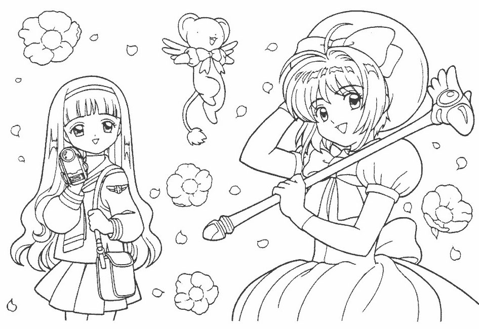 Cardcaptor sakura coloring pages