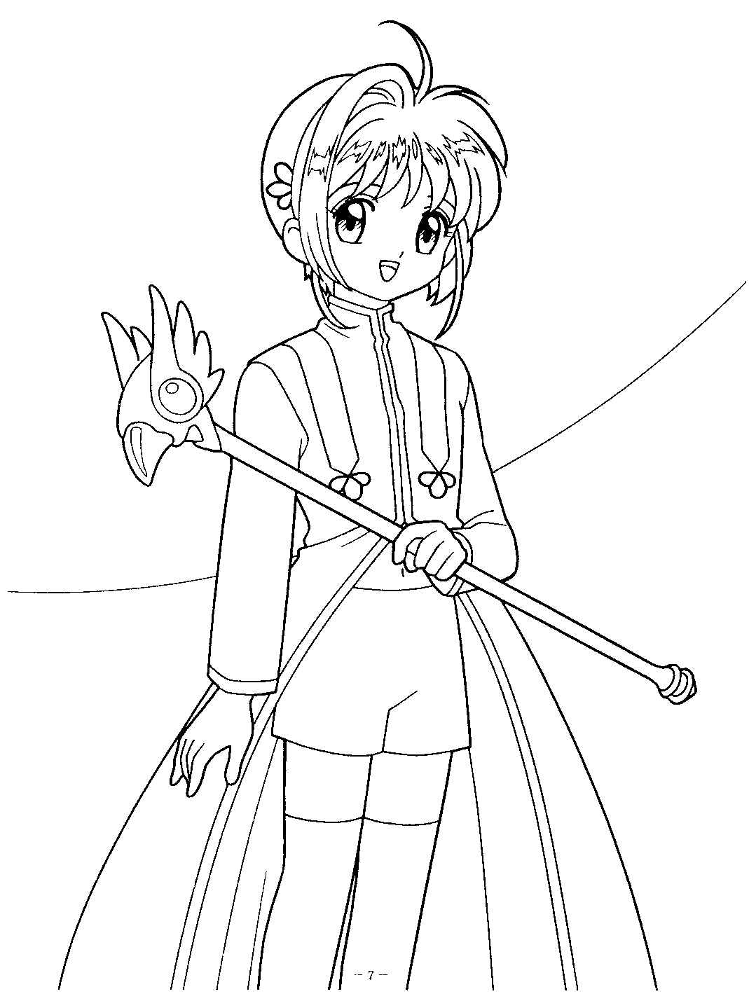 Cardcaptor sakura coloring pages