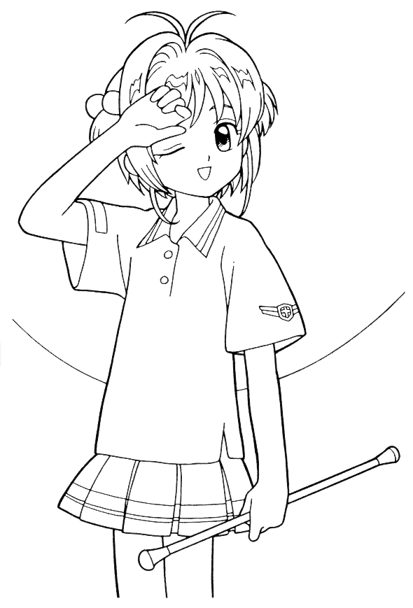 Cardcaptor coloring pages