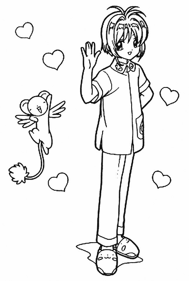 Cardcaptor sakura coloring pages