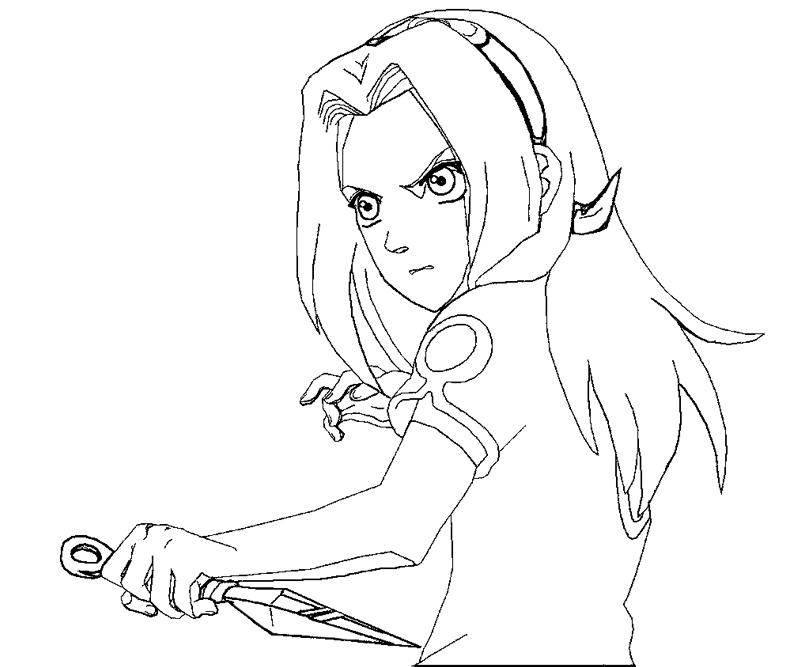 Sakura haruno coloring crafty teenager