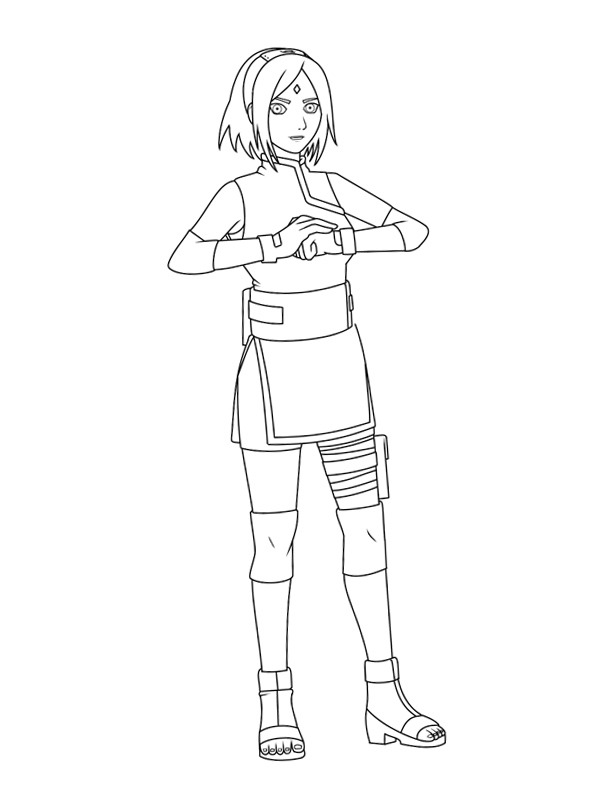 Sakura haruno coloring page