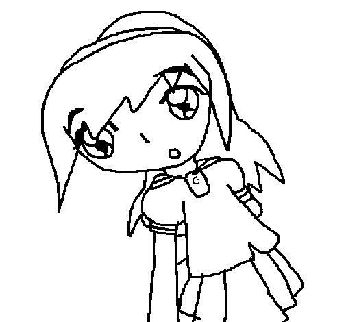 Sakura coloring page