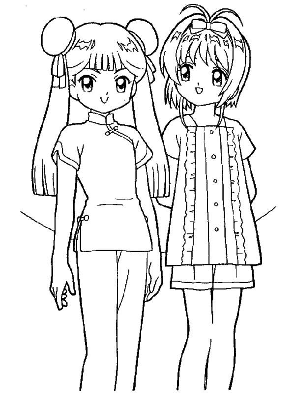 Cardcaptor sakura coloring pages