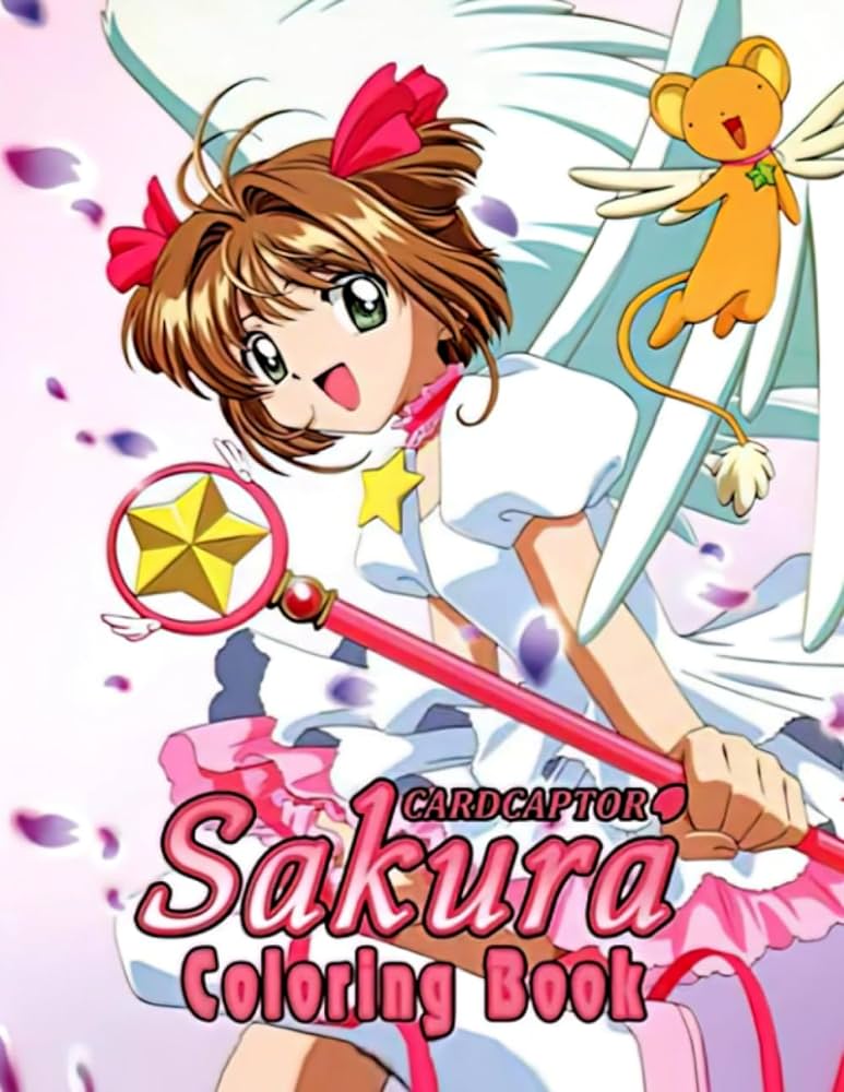 Card captor sakura coloring book cute character for kids beautiful coloring pages learn and fun pereira aristides books