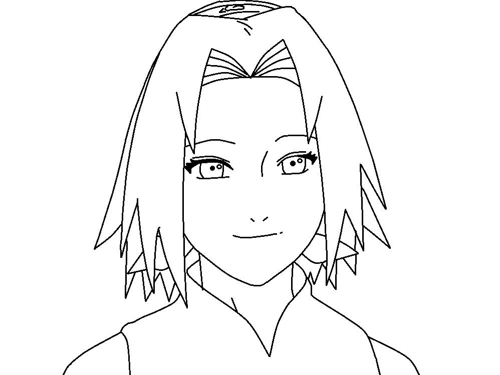 Sakura coloring page by thewritinggamer on