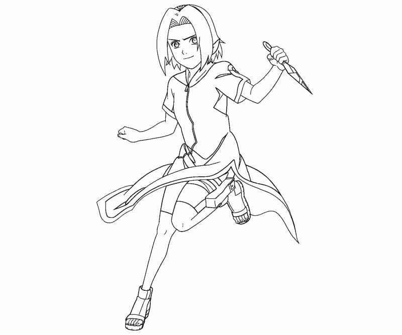 Sakura haruno coloring pages