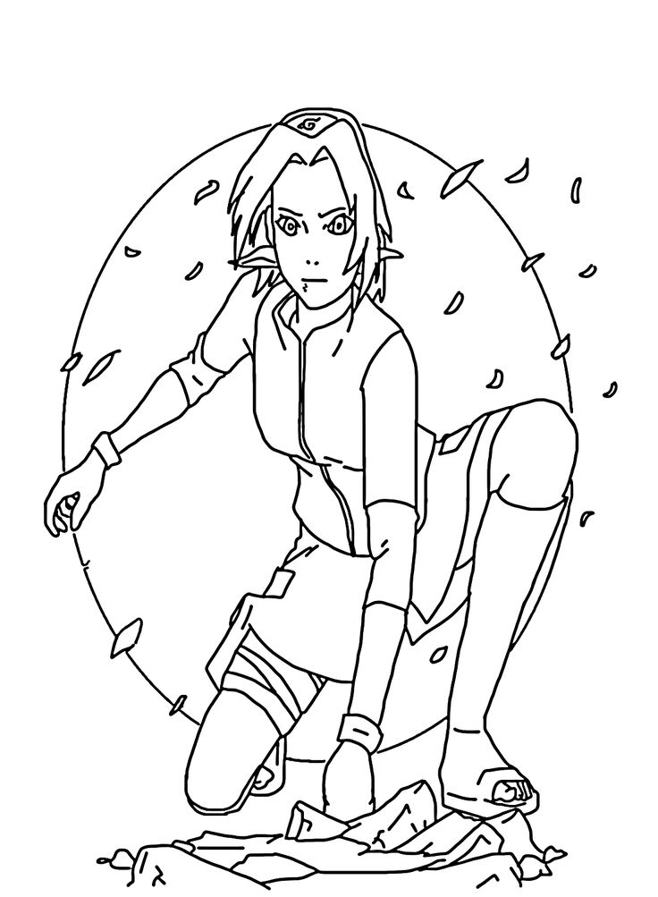 Sakura haruno coloring pages