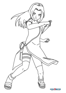 Free printable sakura haruno coloring pages for kids