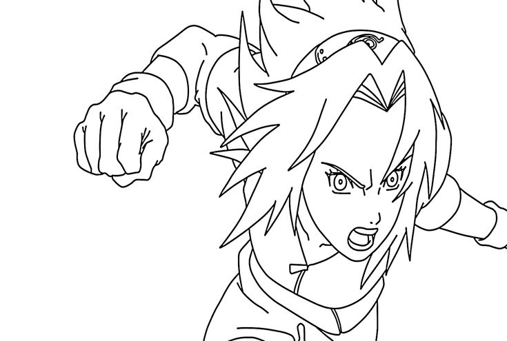 Sakura haruno coloring pages