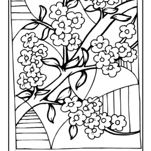 Cherry blossom coloring pages printable for free download